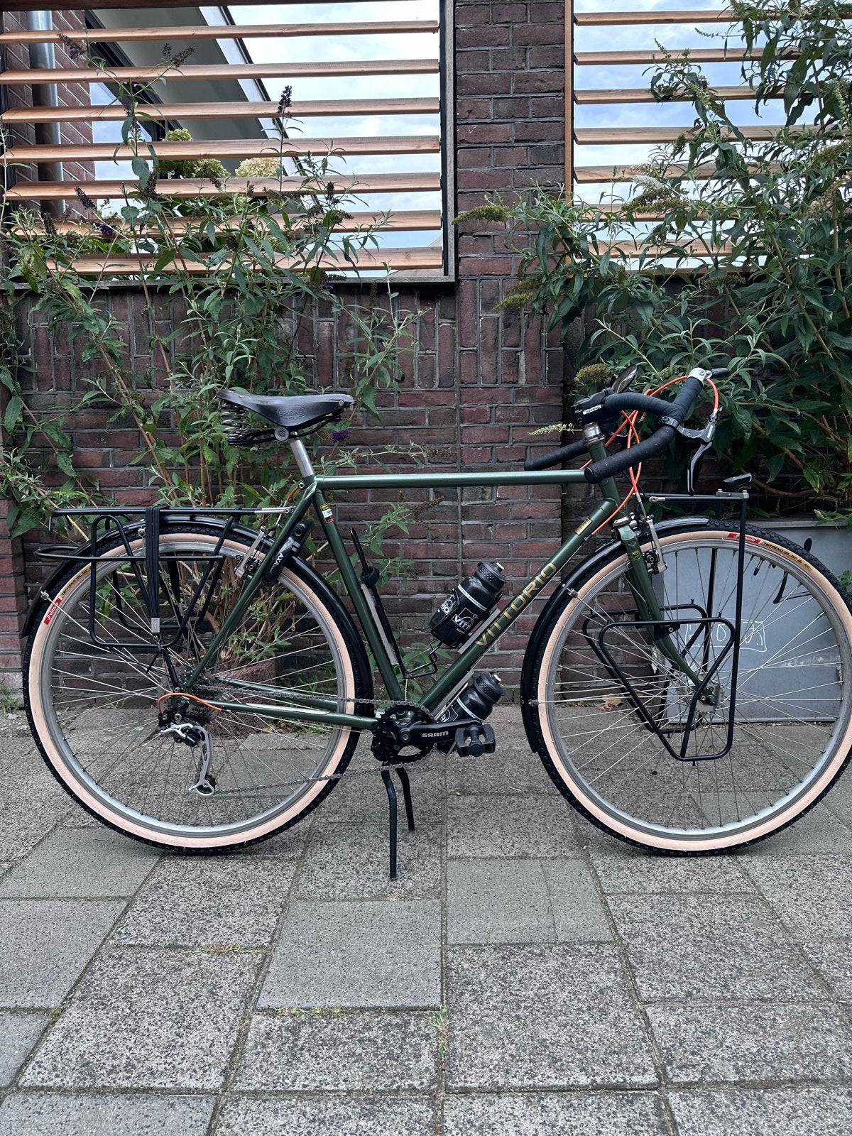 Gerestaureerde Randonneur Vittorio, maat 56, Fietsen en Brommers, 28 inch, Gebruikt, Velgrem, Meer dan 20 versnellingen