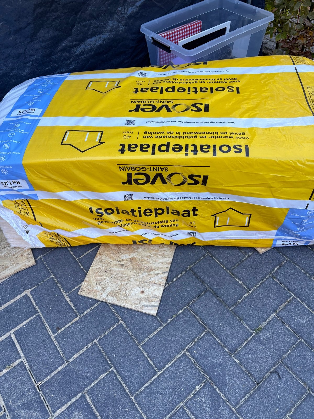 ISOVER Isolatieplaat - Glaswol voor Warmte- en Geluidsisolat, Ophalen, Nieuw, 5 tot 10 m², Muurisolatie