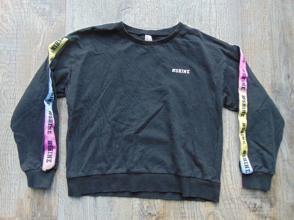 Defacto sweater trui zwart maat 128, Meisje, Trui of Vest, Ophalen of Verzenden, Zo goed als nieuw