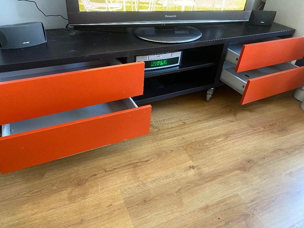 TV meubel, Huis en Inrichting, Kasten | Televisiemeubels, Ophalen, Gebruikt, 100 tot 150 cm, Minder dan 100 cm