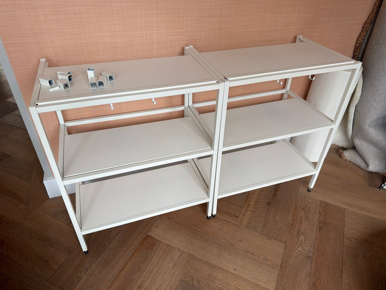 2 x IKEA ENHET open kast wit 60x40x60 cm - Badkamerkast, Ophalen, Gebruikt, 100 tot 150 cm, Minder dan 100 cm