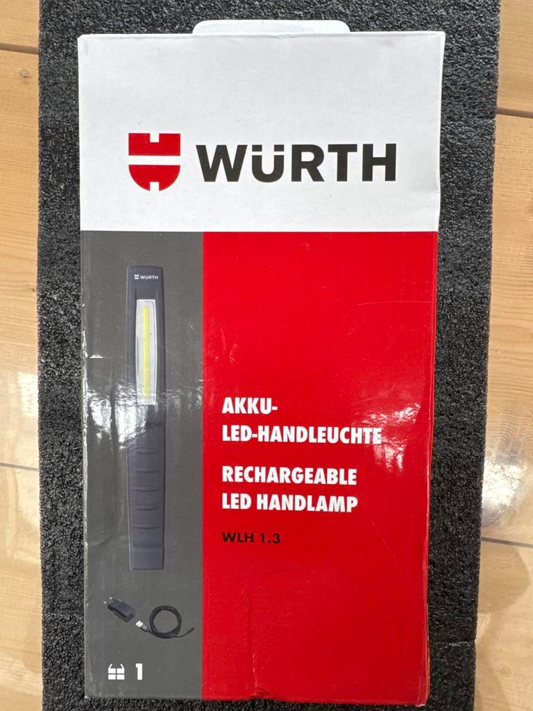 Wurth Oplaadbare LED Handlamp WLH 1.3, Ophalen of Verzenden, Nieuw, Minder dan 50 watt, Lamp