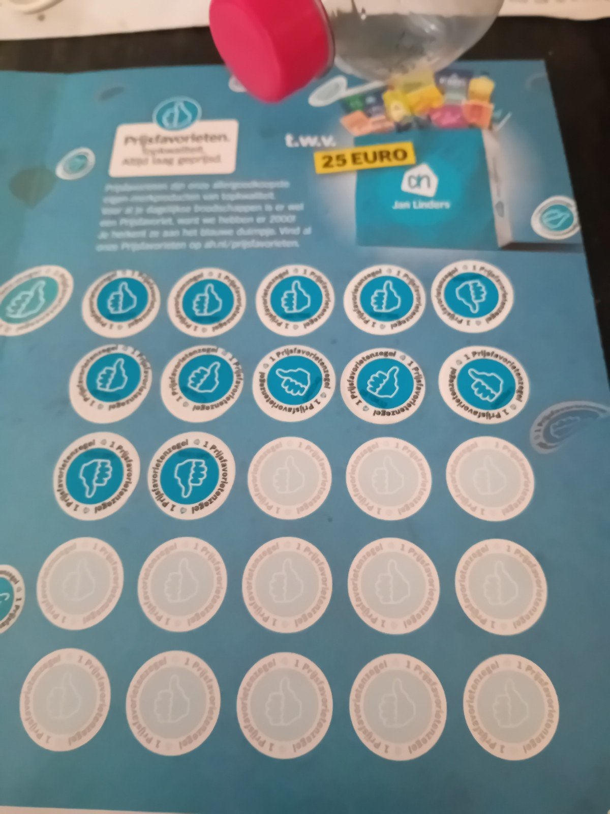 13 Albert Heijn Prijsfavorieten spaarzegels, Hobby en Vrije tijd, Spaarzegeltjes, Ophalen of Verzenden, Winkel, Super of Benzinepomp