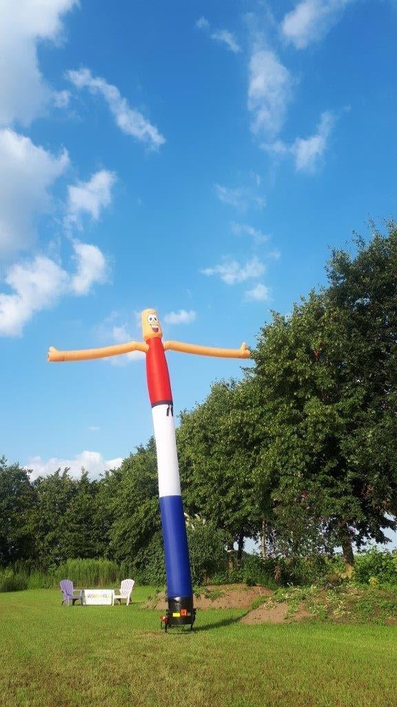 Koningsdag Skydancer NL vlag 6 mtr skytubes Shop Vinkel NB, Ophalen of Verzenden, Nieuw, Versiering, Oranje of Koningsdag