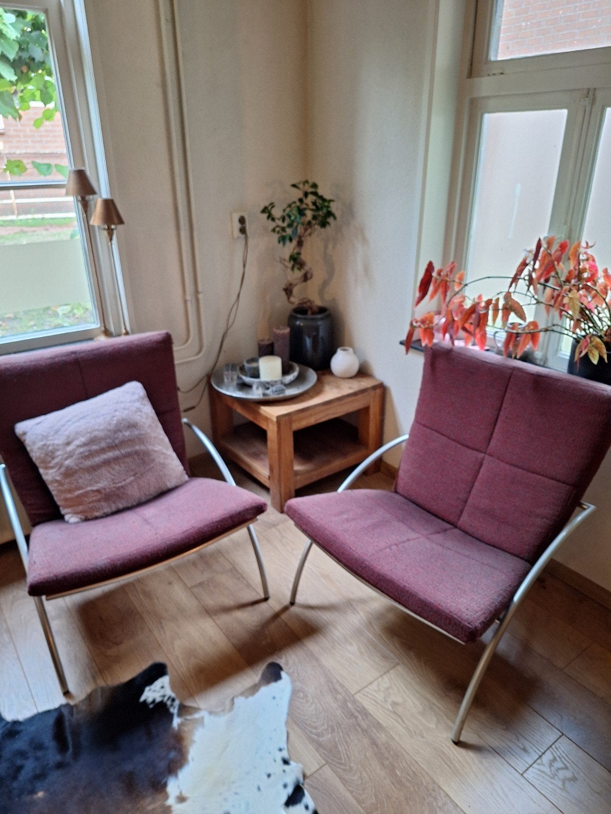 Harvink designstoel - stof aan vervanging toe, Huis en Inrichting, Stoelen, Ophalen, Gebruikt, Twee, Overige kleuren
