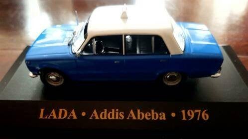 Ixo models lada 1200 TAXI ADDIS ABEBA 1976 BLUE, Ophalen of Verzenden, Nieuw, Auto, Overige merken
