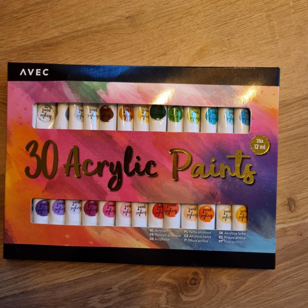 Nieuwe set van 30 acrylverf tubes van AVEC, Ophalen of Verzenden, Nieuw, Acrylverf