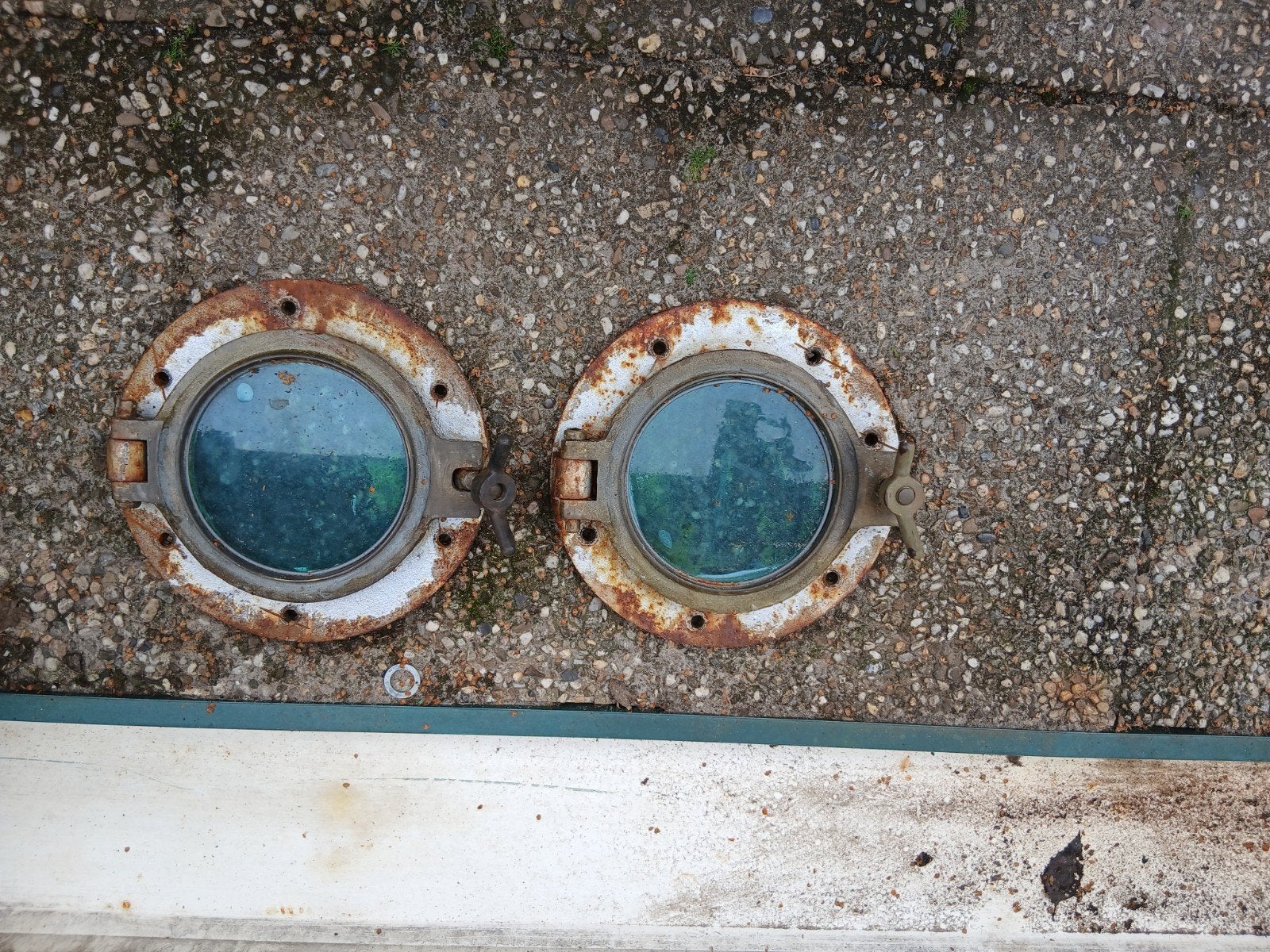 2 grote patrijs poorten, Ophalen of Verzenden, Ankeren en Afmeren, Zeilboot of Motorboot
