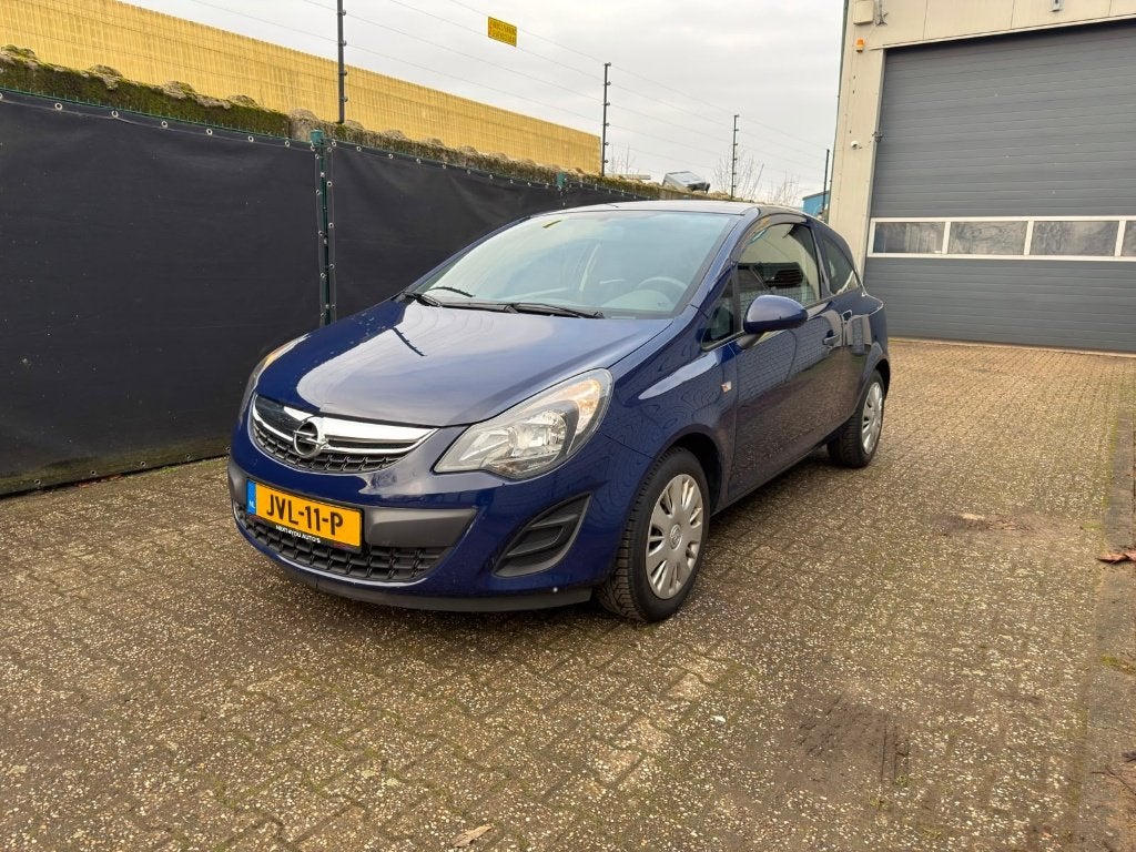 Opel Corsa 1.2 Benzine - Airco, Lage KM, Dealer onderhouden, Voorwielaandrijving, Euro 5, 4 cilinders, Blauw