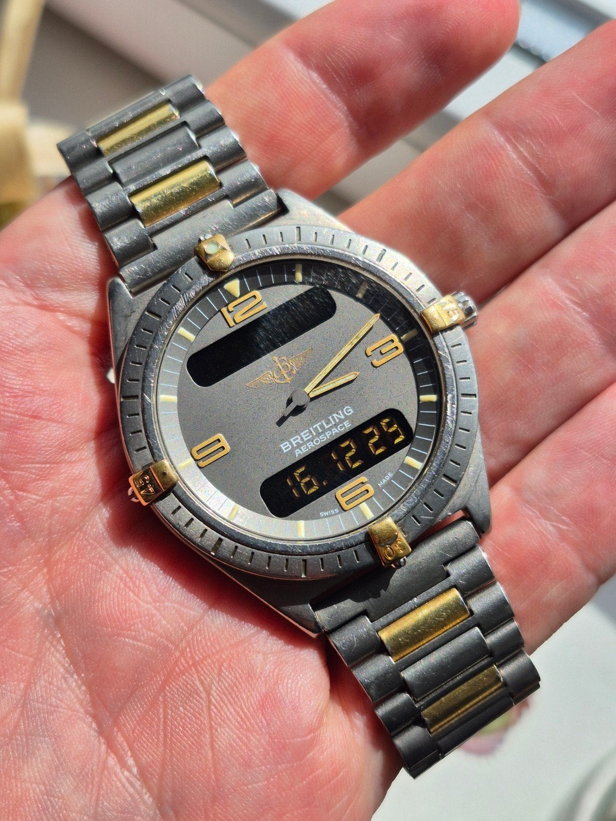 Breitling Aerospace Titane Ref. 56060 Quartz Multifunctional, Overige materialen, Gebruikt, Breitling SA, Breitling