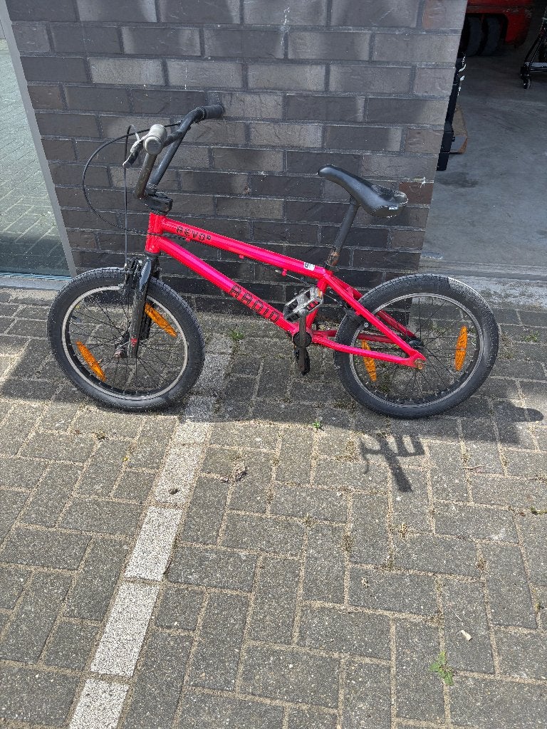 kinder crossfiets rood, Ophalen, Gebruikt, Staal, Minder dan 16 inch