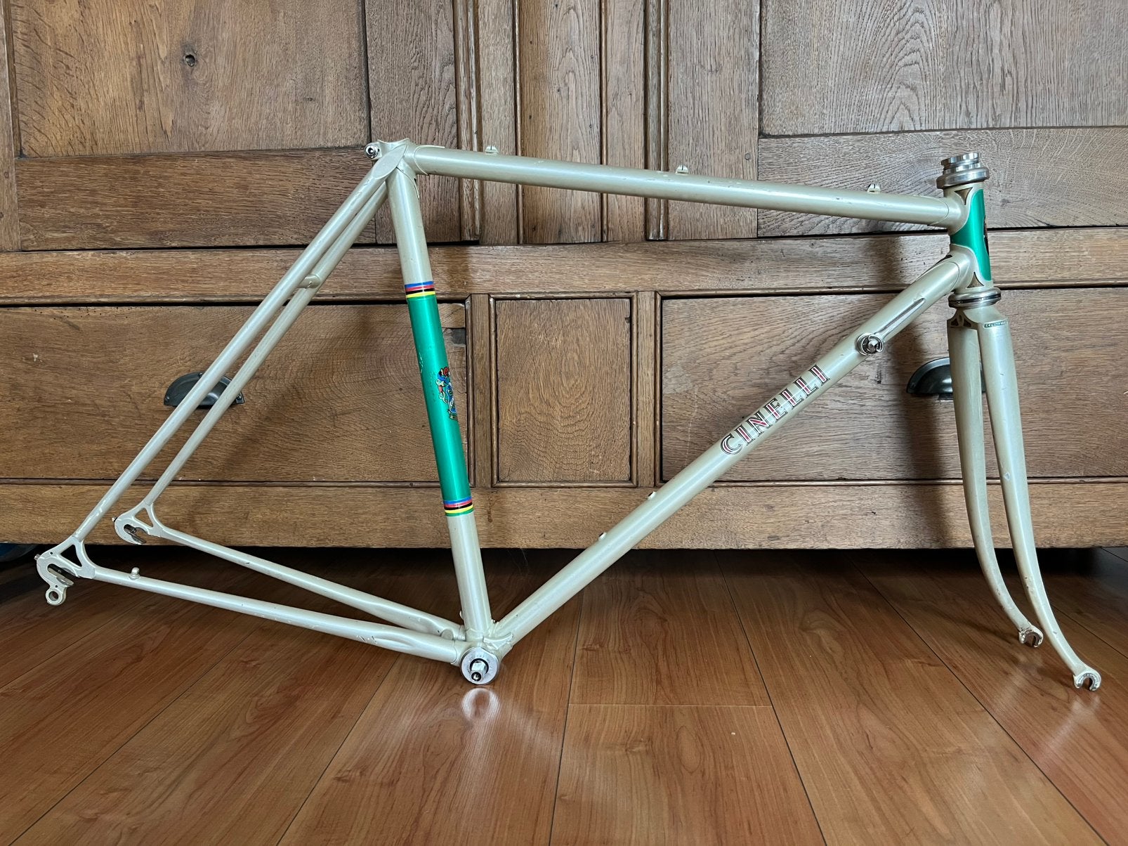 Vintage raceframe Campagnolo Zeus Cinelli, Fietsen en Brommers, Fietsonderdelen, Frame, Ophalen of Verzenden