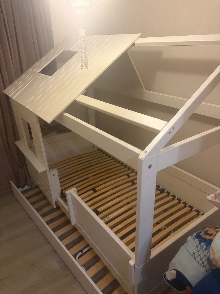 Eenpersoonsbed huisje, Ophalen, Gebruikt, 90 cm, Eenpersoons