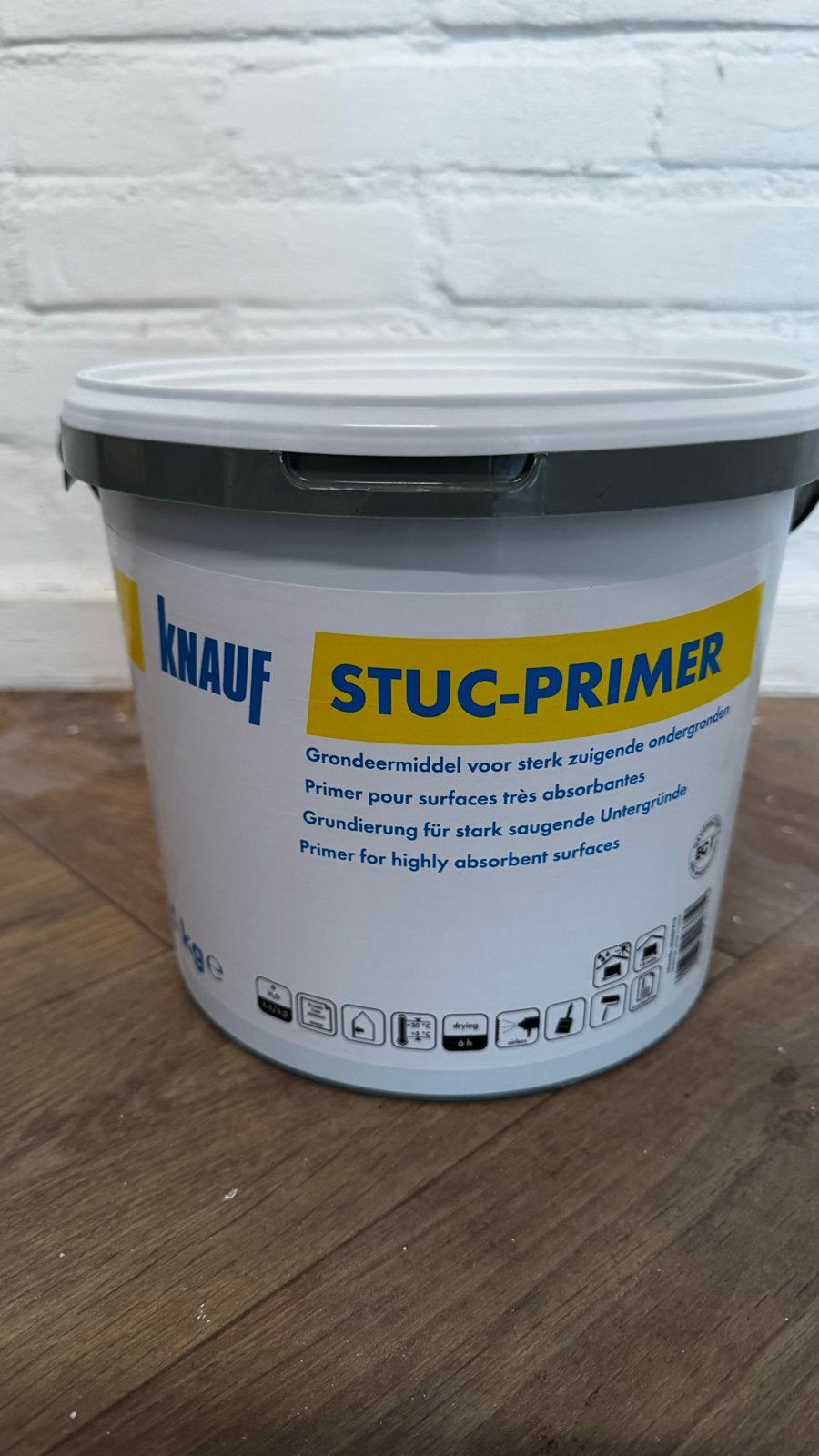 Knauf Stuc-Primer / Grondeermiddel (ca. 3,5 kg), Gebruikt, Overige kleuren, Ophalen of Verzenden, Verf