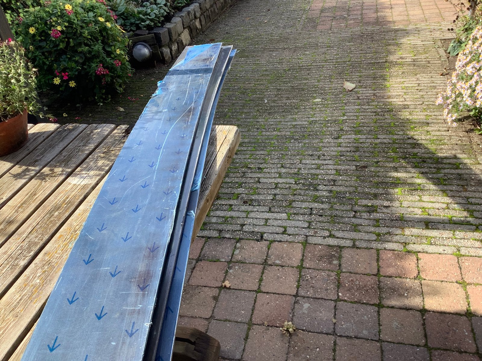 Trespa stroken, Doe-het-zelf en Verbouw, Ophalen, Zo goed als nieuw, HPL, Minder dan 20 mm