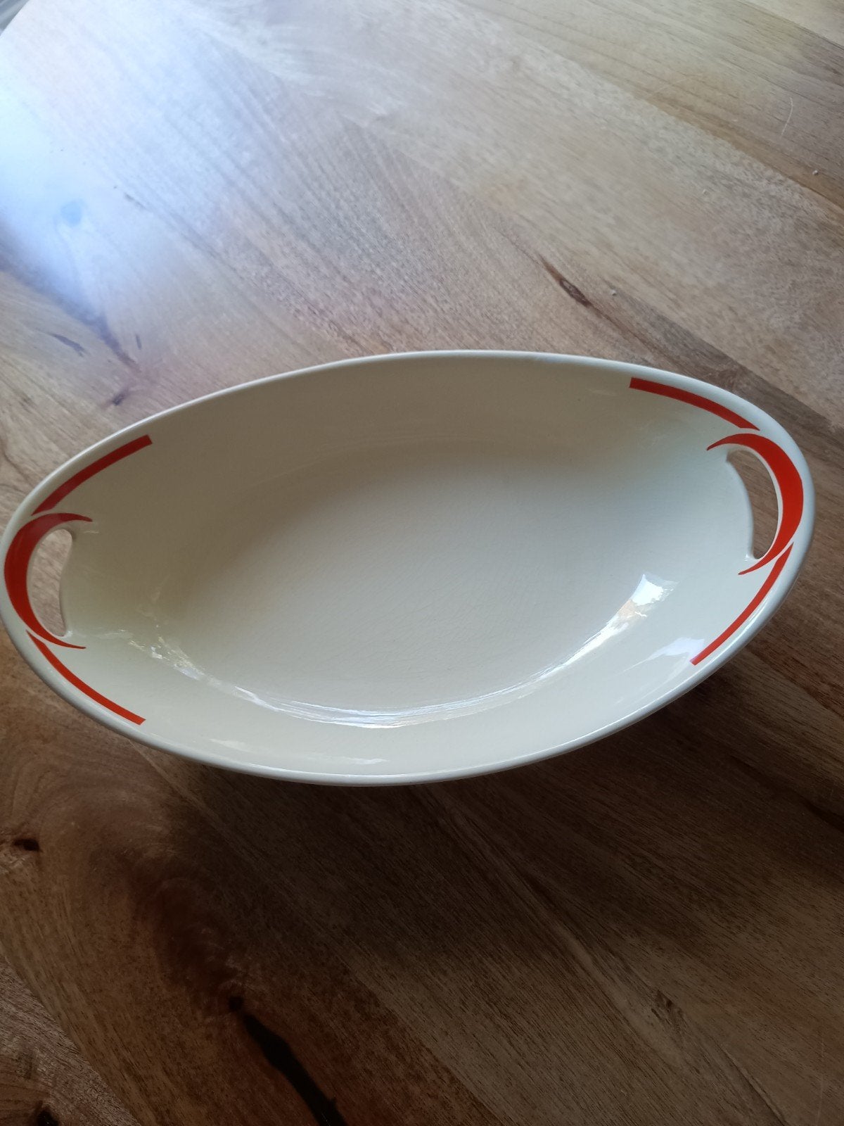 Vintage Art Deco Serveerschaal / Broodschaal, Ophalen of Verzenden