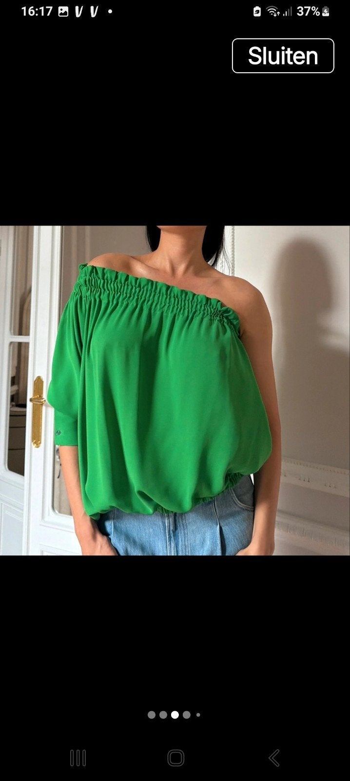 Asymmetrische top., Kleding | Dames, Blouses en Tunieken, Ophalen of Verzenden, Nieuw, Maat 38/40 (M)