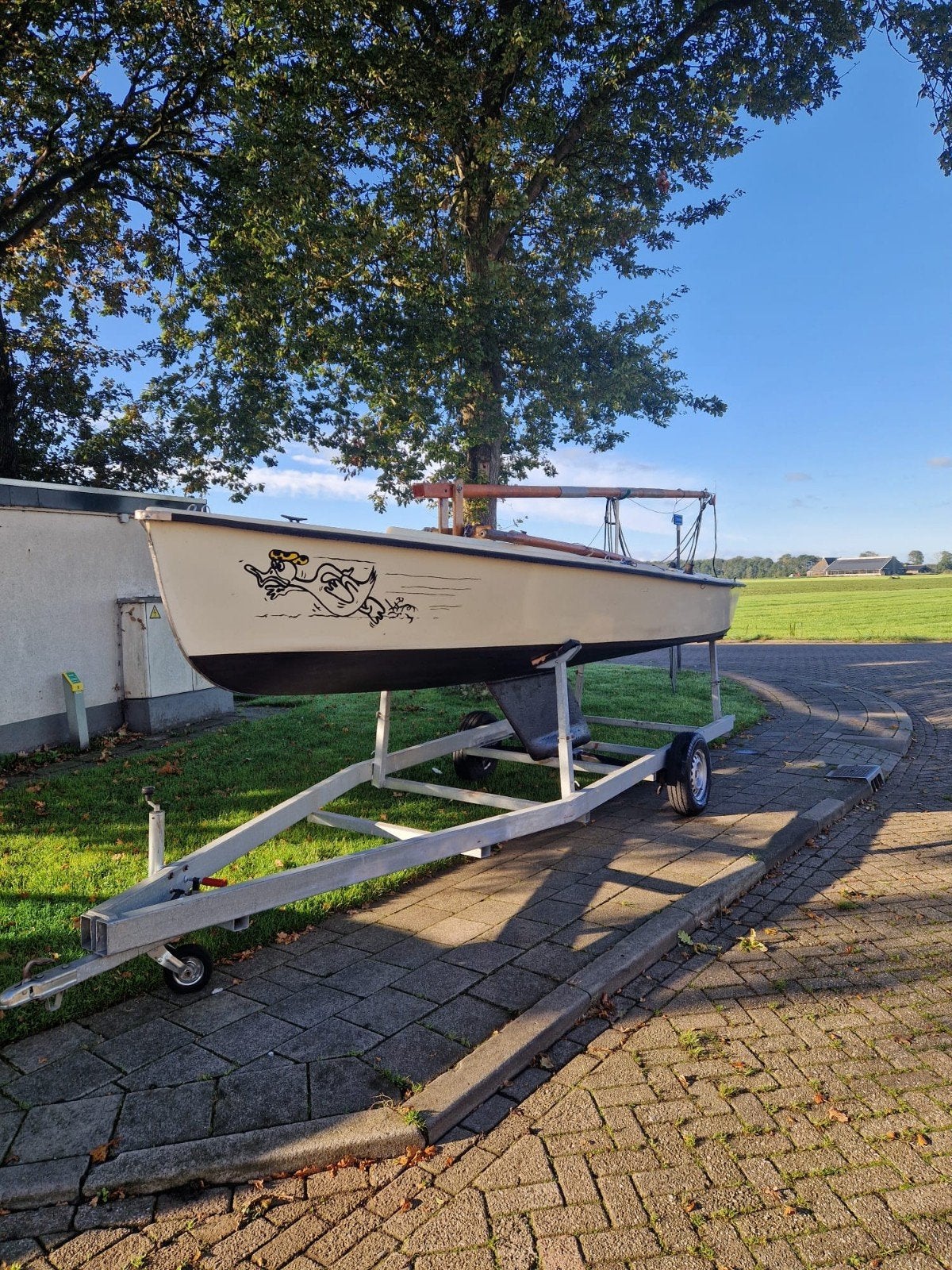 Zeilboot, Valk - Klaar voor het water!, Ophalen, Gebruikt, Polyester, Inclusief zeilen