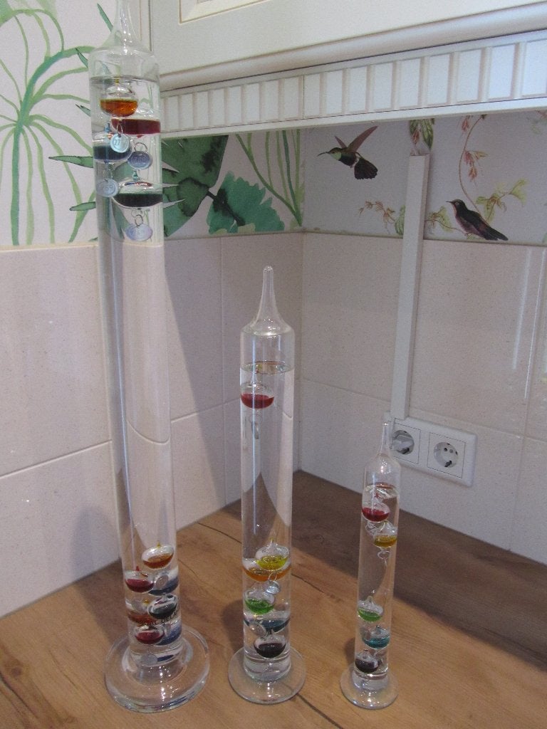Galileo thermometer, Binnenthermometer, Ophalen, Zo goed als nieuw