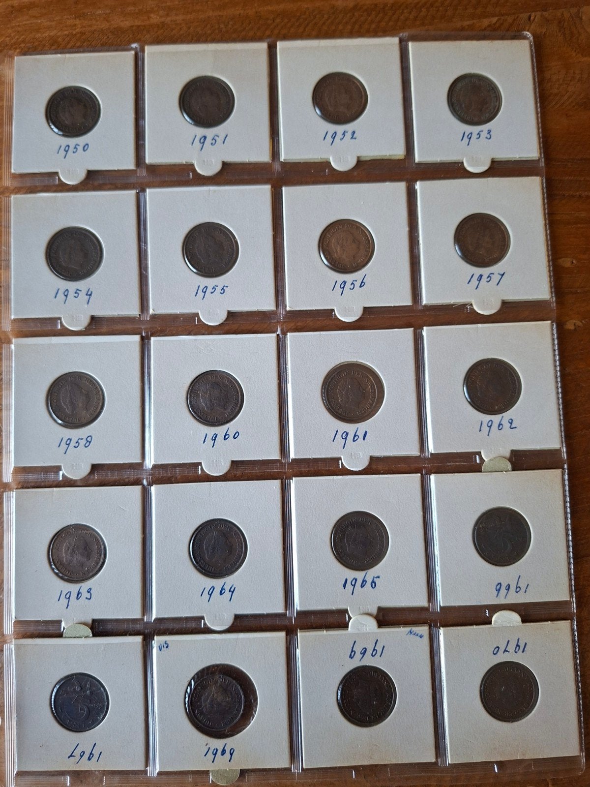 Collectie Nederlandse 5 cent munten Koningin Juliana 18, Ophalen of Verzenden, Koningin Juliana, 5 cent, Setje