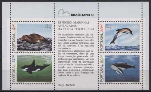 PORTUGAL 1983 Zeedieren Blokje, Michel: B-41, Postfris., Verzenden, Postfris, Dier of Natuur
