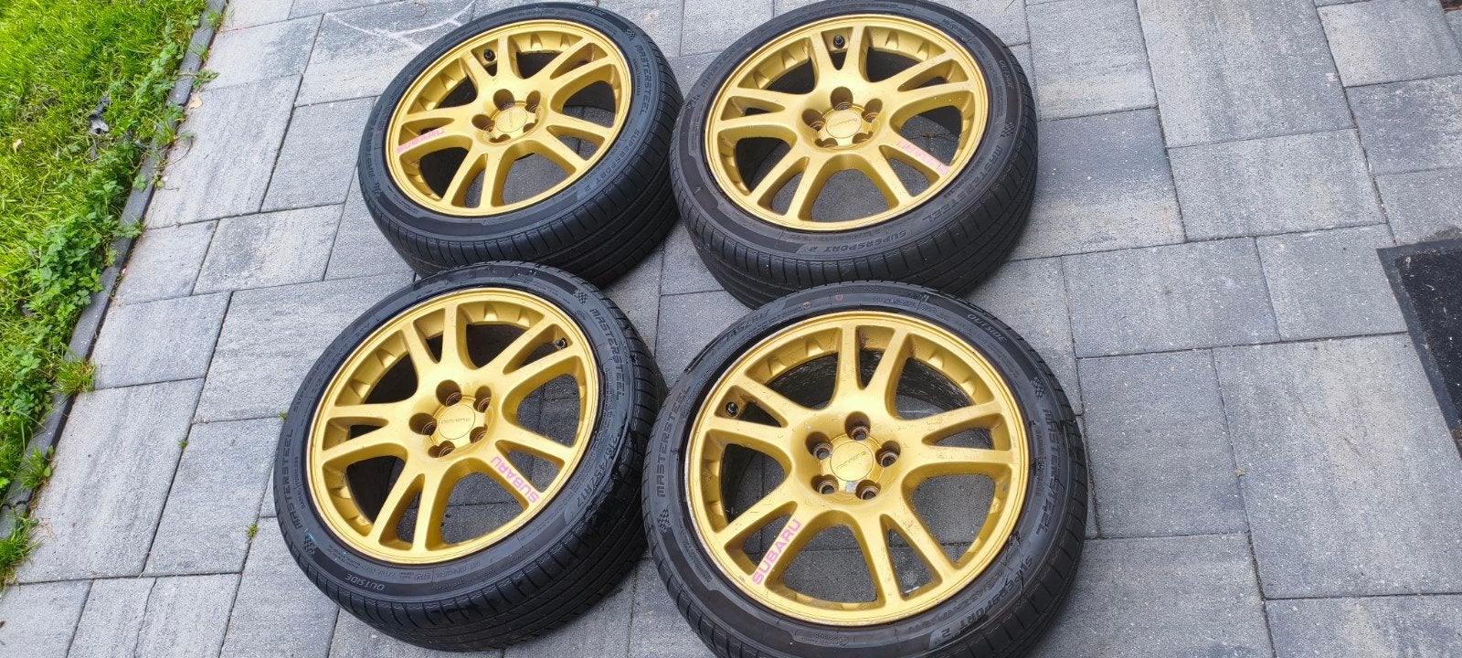 subaru wrx sti velgen zgan banden, Ophalen, Gebruikt, Subaru