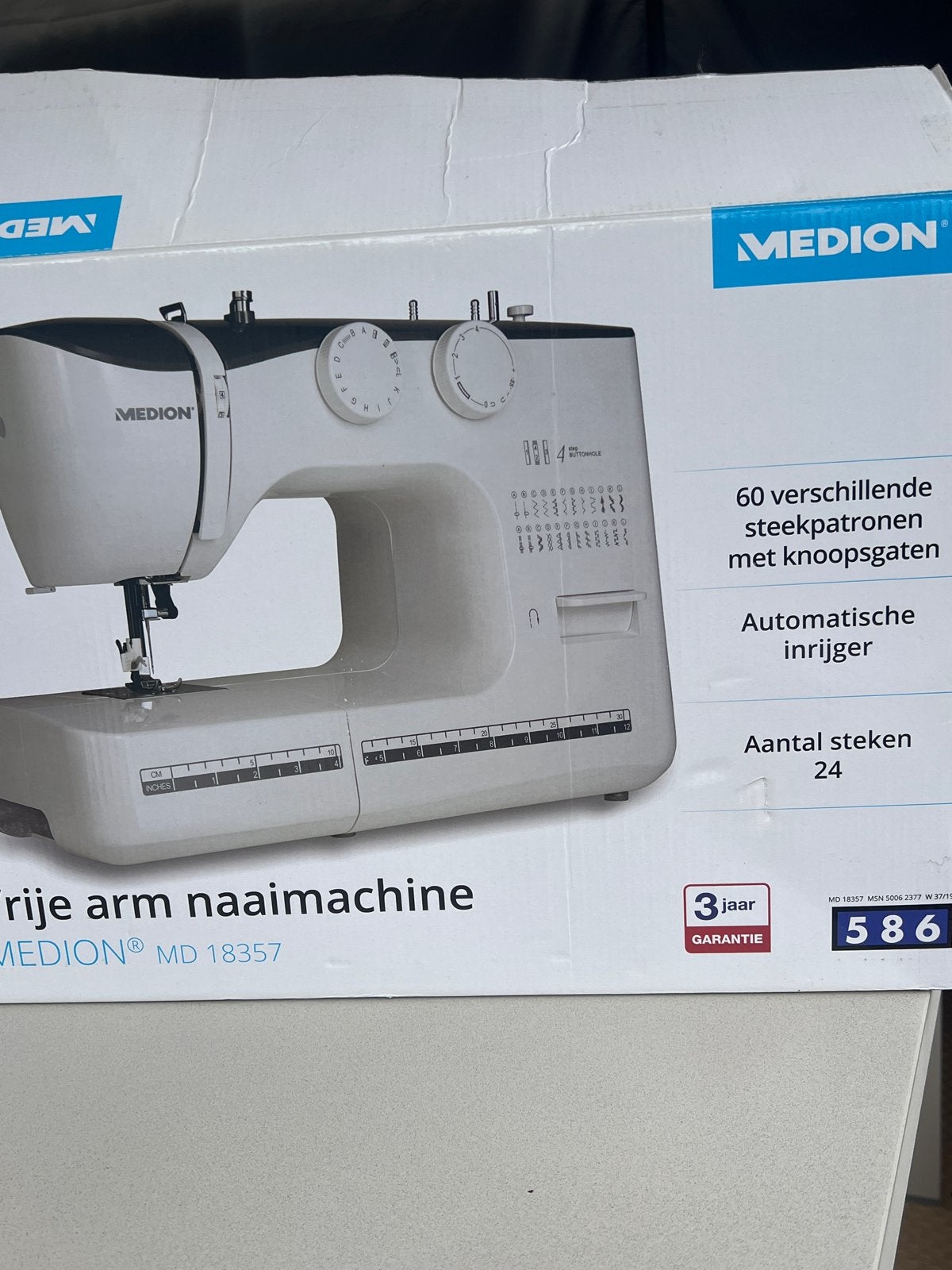 Medion MD 18357 Vrije Arm Naaimachine - Nieuw in doos, Ophalen of Verzenden, Nieuw, Naaimachine, Overige merken