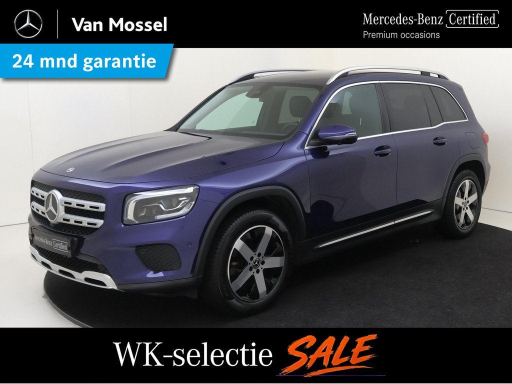 Mercedes-Benz GLB 200 Luxury-Line / Memory-Stoelen / 360Grad, Auto's, 4 cilinders, Blauw, Leder en Stof, 163 pk