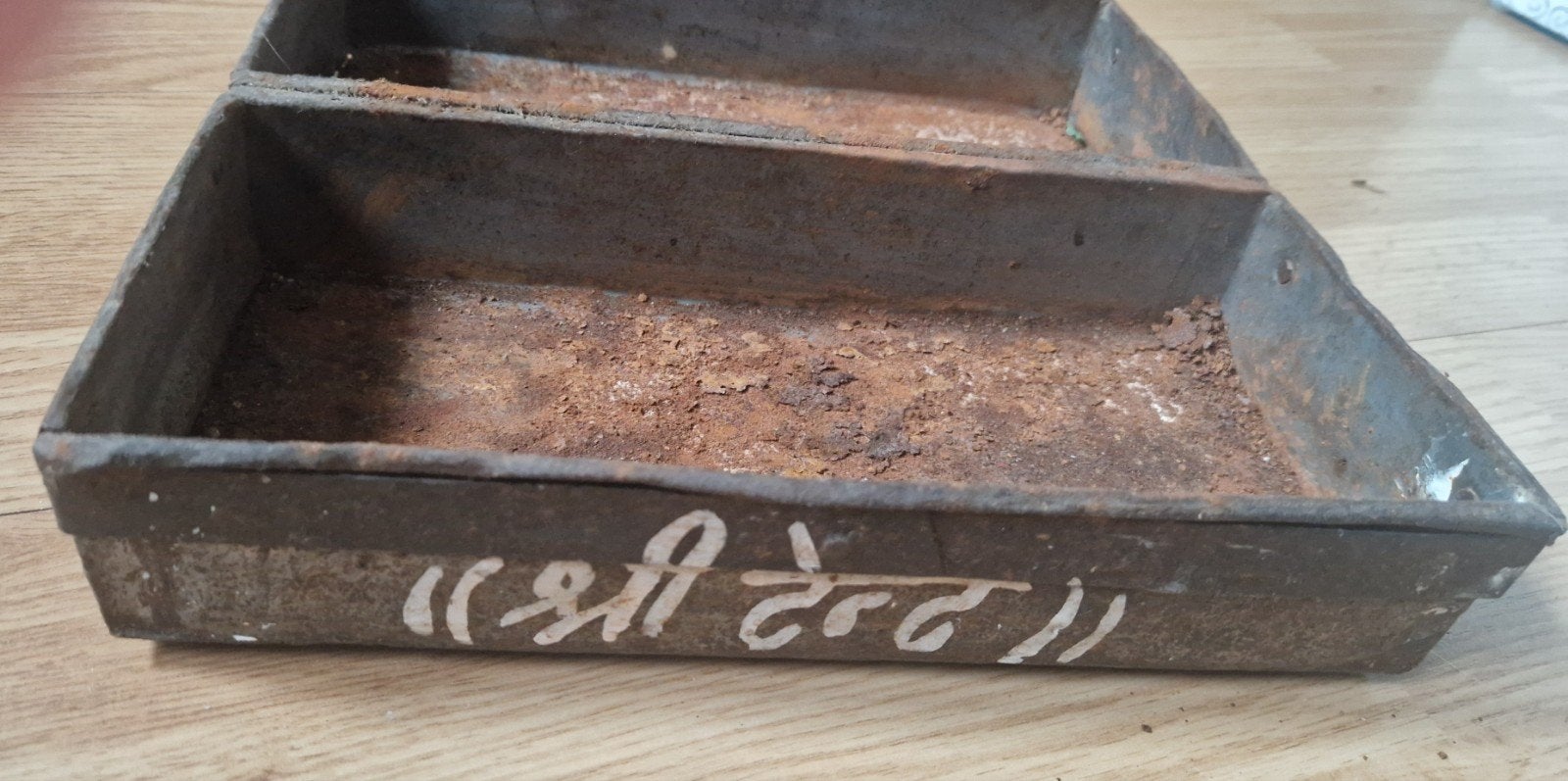 Vintage Indiase Broodbakvorm - Decoratief Roestig Metaal, Ophalen of Verzenden