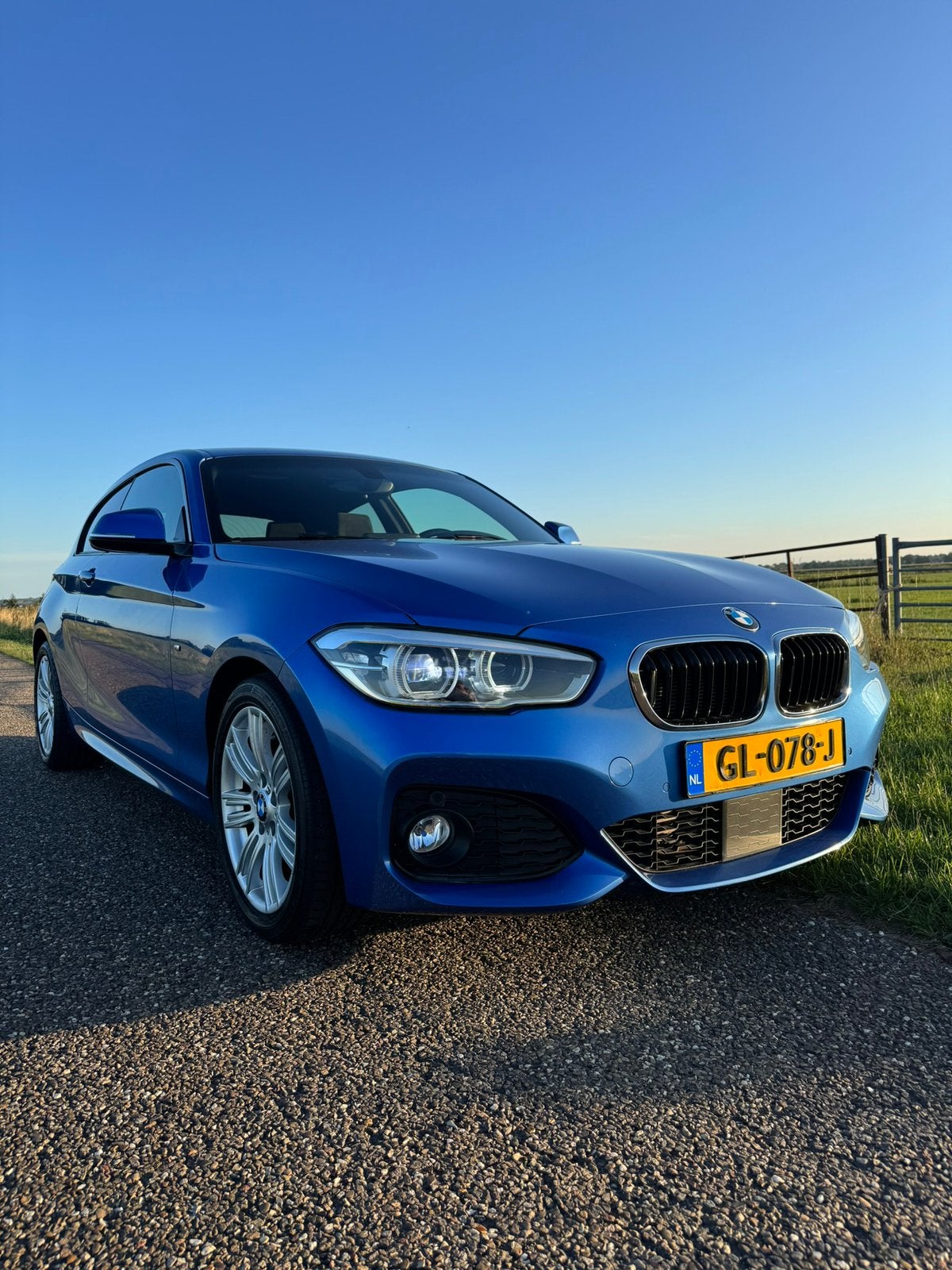 BMW 1-Serie 120I 130KW 3DR Aut8 2015 Blauw *nieuw stuurhuis*, Achterwielaandrijving, 4 cilinders, 1290 kg, Alcantara