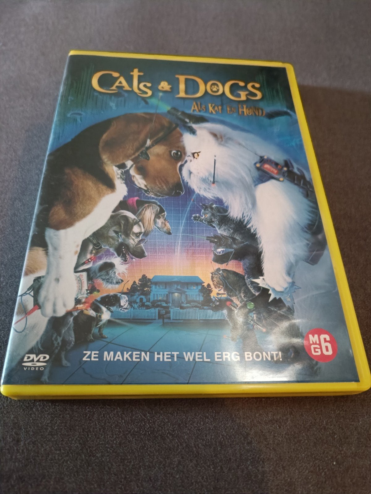 Cats & dogs - dvd, Alle leeftijden, Ophalen of Verzenden, Zo goed als nieuw, Tekenfilm