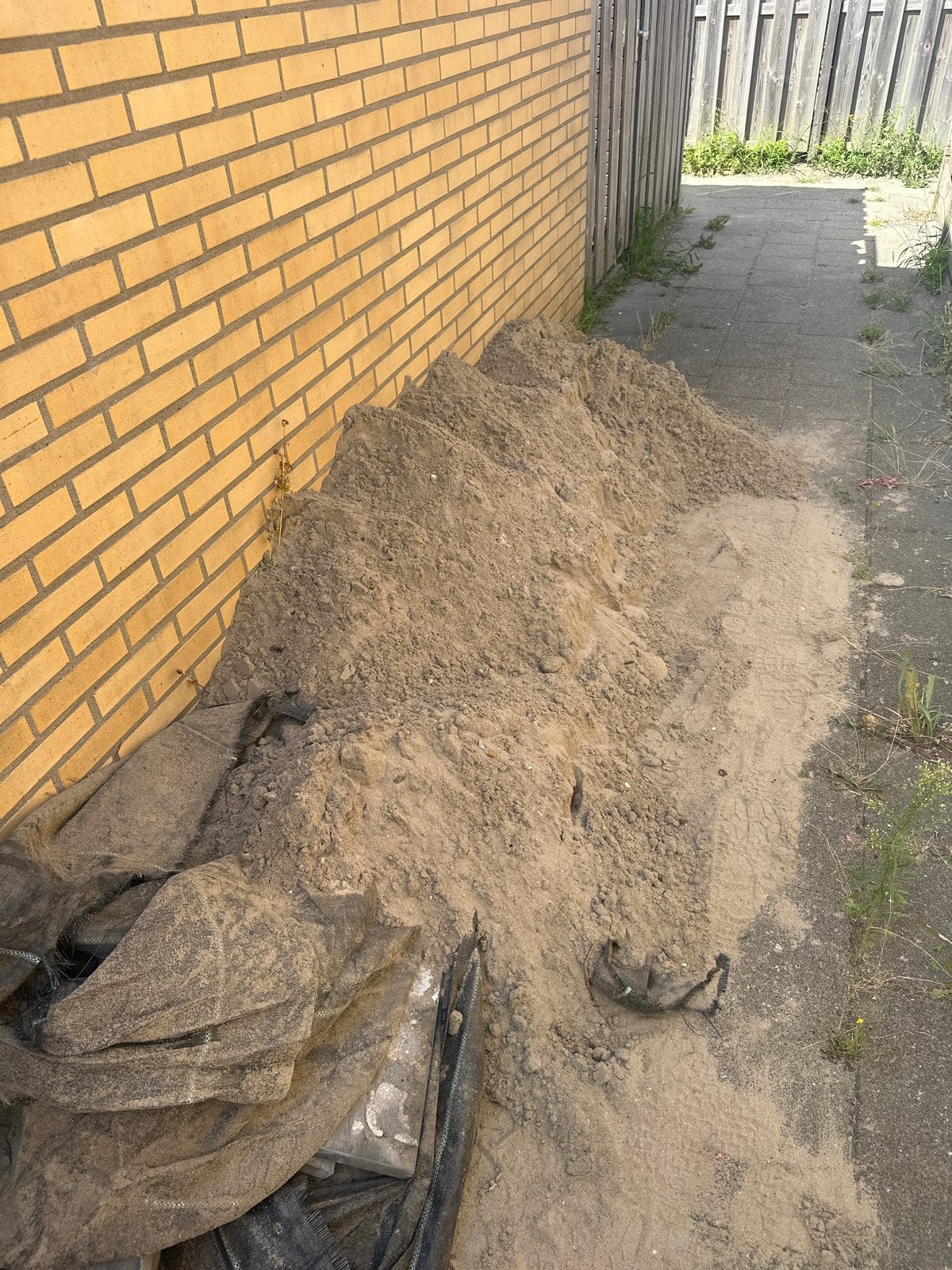 Gratis ophoogzand af te halen, Tuin en Terras, Ophalen, Gebruikt, Ophoogzand