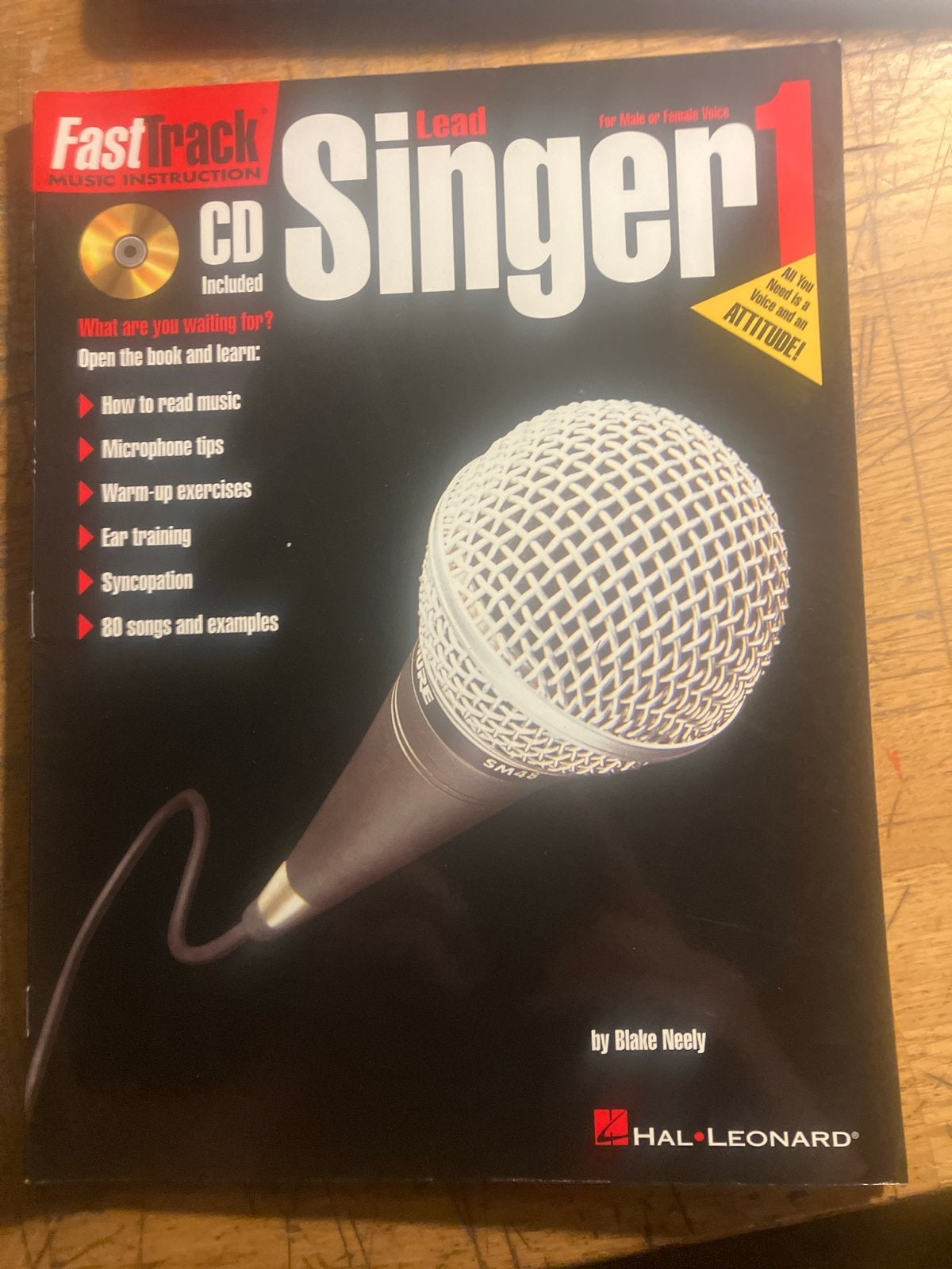 FastTrack Lead Singer 1 - Zangles Boek met CD, Muziek en Instrumenten, Bladmuziek, Zang, Les of Cursus, Ophalen of Verzenden, Zo goed als nieuw