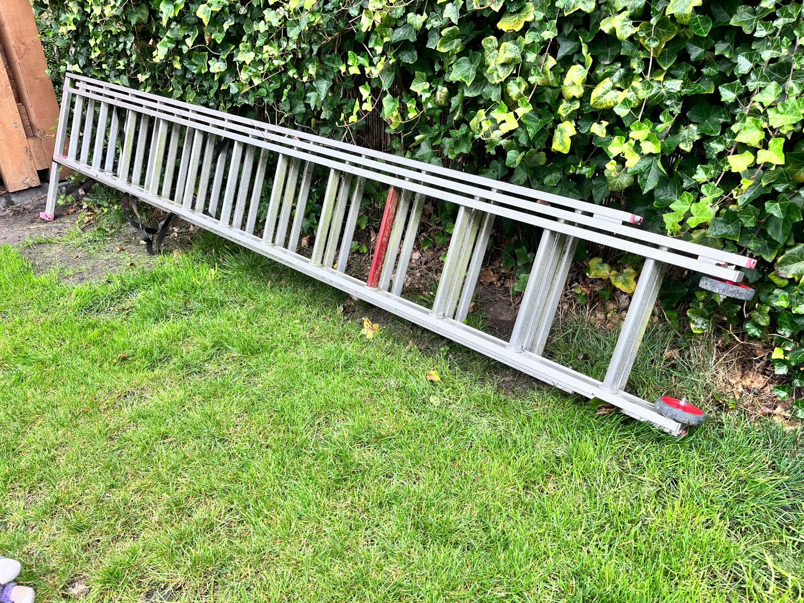 Altrex All Round 3-delige reformladder 3x12 – 7,65 meter, Doe-het-zelf en Verbouw, Ladders en Trappen, Ophalen, Zo goed als nieuw