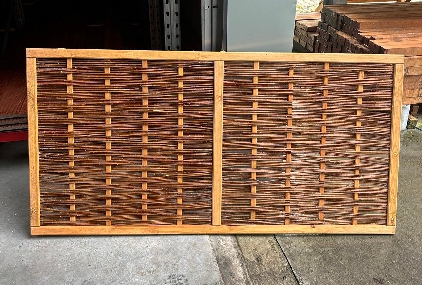 Tuinscherm wilg in frame 180 x 90 cm, Ophalen, Minder dan 100 cm, Nieuw, 150 tot 200 cm