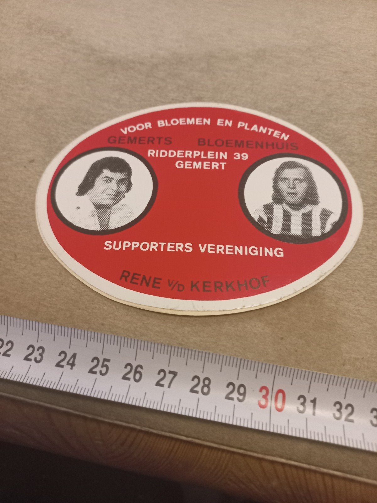Vintage PSV Supporters Vereniging René van de Kerkhof, Ophalen of Verzenden, Gebruikt