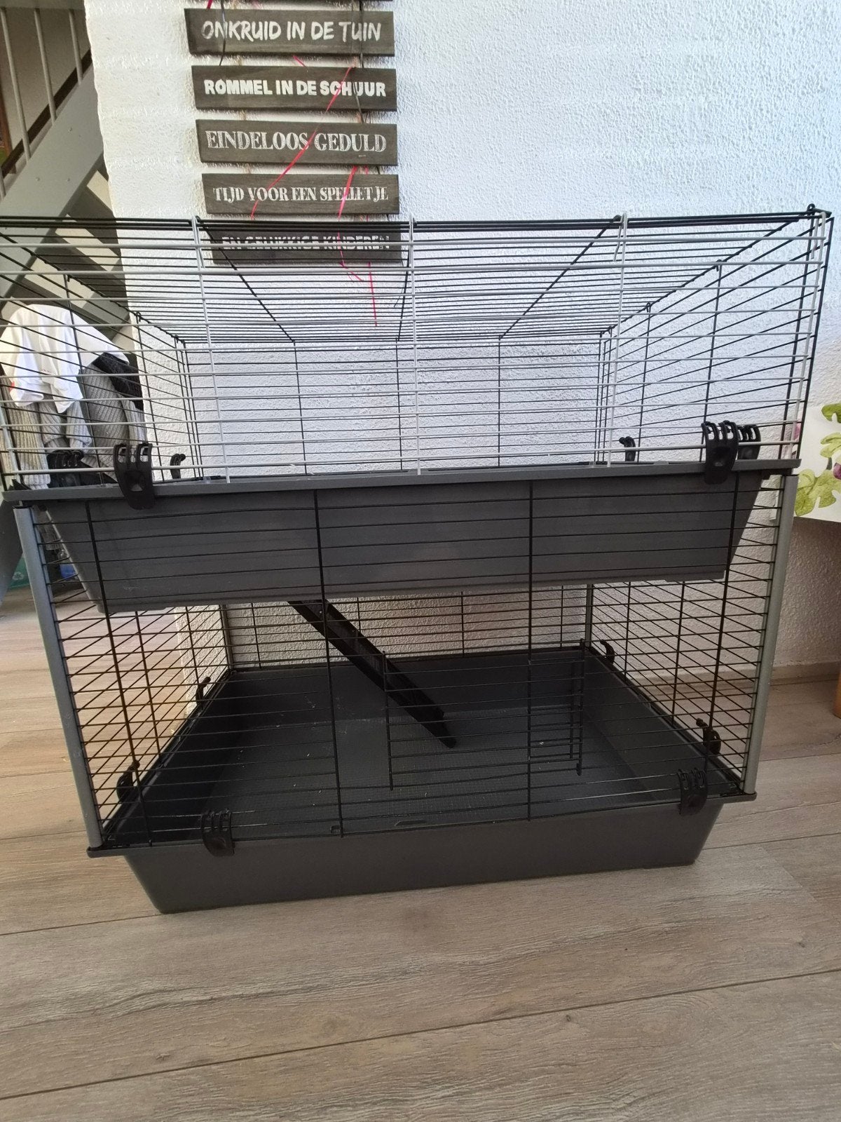 konijnen binnenhok, Dieren en Toebehoren, Ophalen, Gebruikt, 90 cm of meer, Konijn