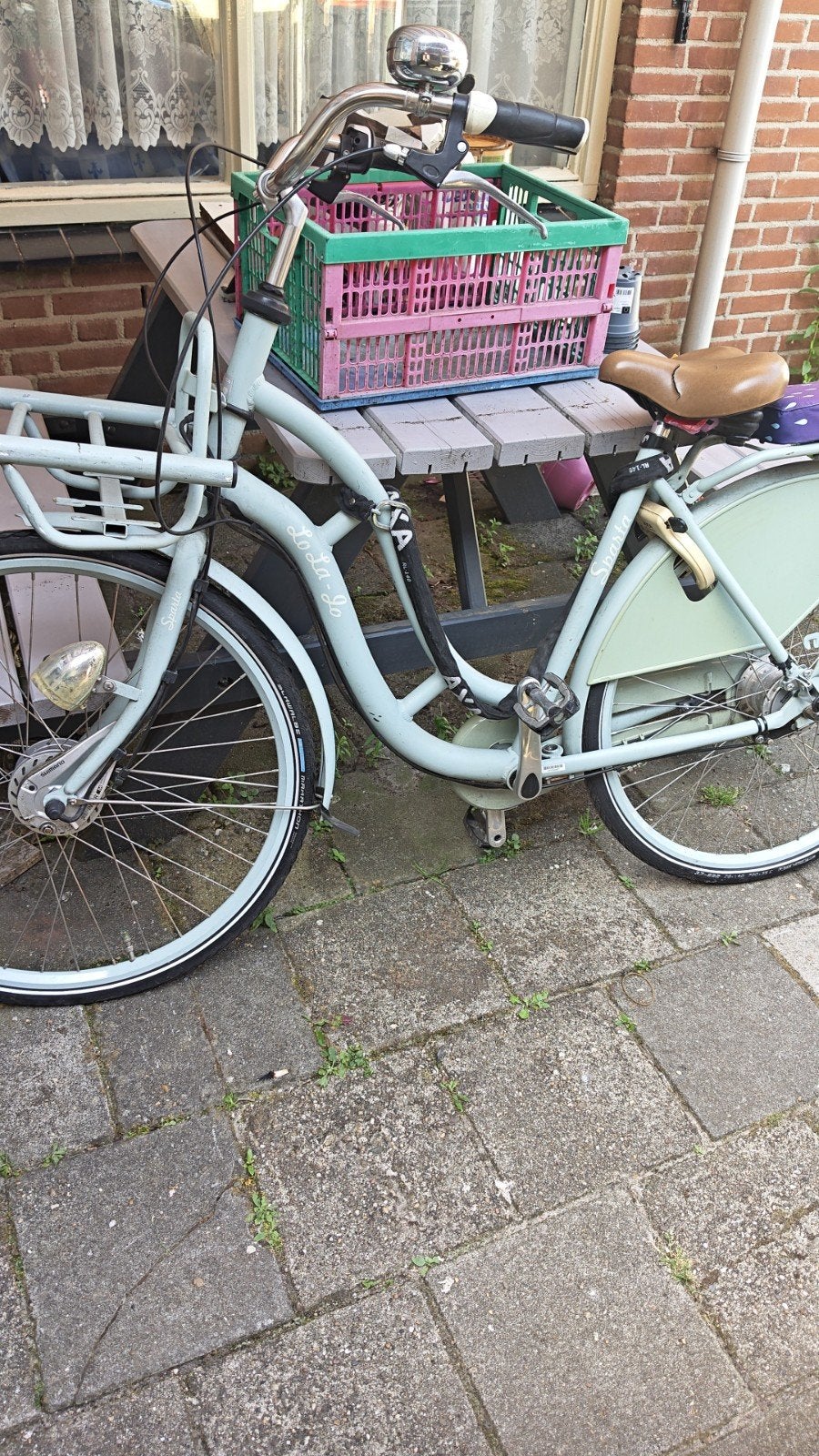 Sparta damesfiets met stuurslot fixatie, Sparta, Ophalen of Verzenden, Trommelrem, 53 tot 56 cm