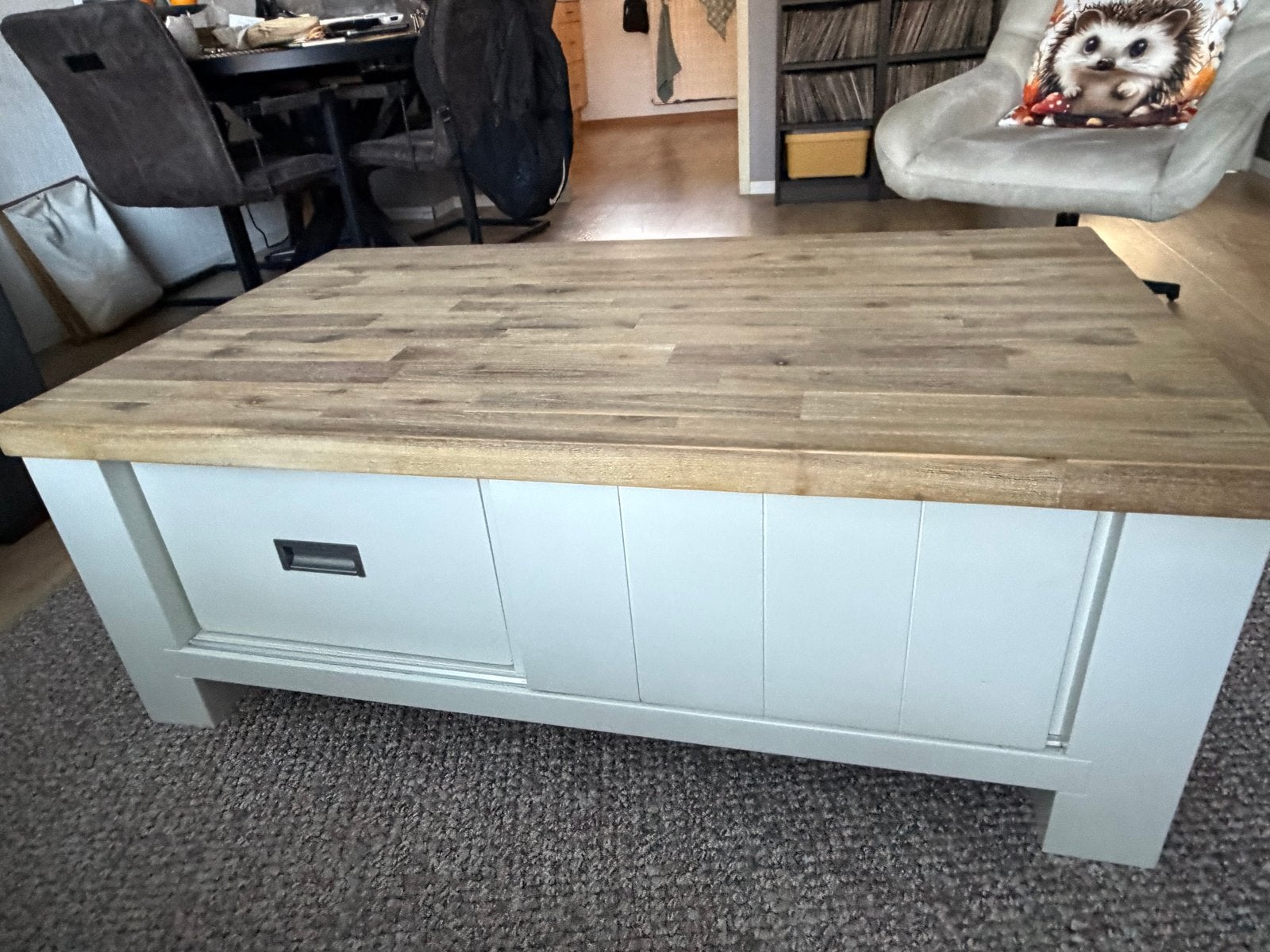 Salontafel Henders & Hazel Istrana acaciahout wit, Ophalen, Gebruikt, 100 tot 150 cm, 50 tot 100 cm