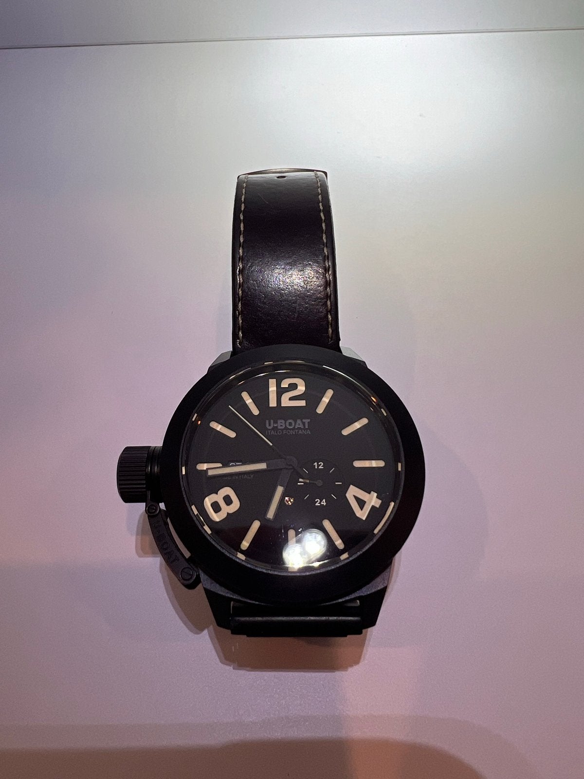U-Boat Classico 8107 Zwart Keramiek 2018 Full Set, Sieraden, Tassen en Uiterlijk, Horloges | Heren, Overige merken, Overige materialen