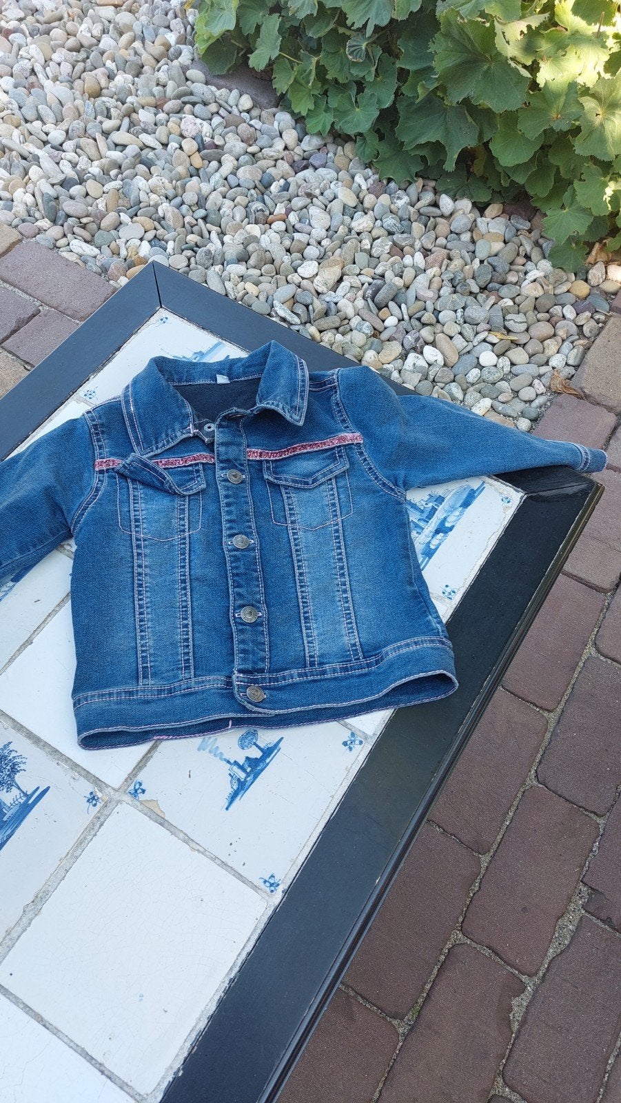 Spijkerjasje (86) z g a.n., Kinderen en Baby's, Babykleding | Maat 86, Ophalen of Verzenden, Zo goed als nieuw, Jongetje of Meisje