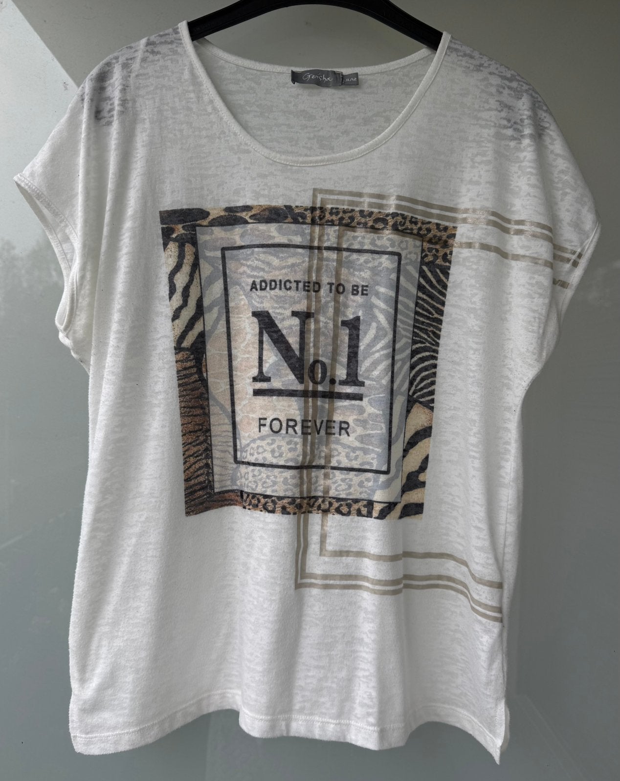 Geisha dames shirt Xl-42, Ophalen of Verzenden, Zo goed als nieuw, Maat 42/44 (L), Korte mouw