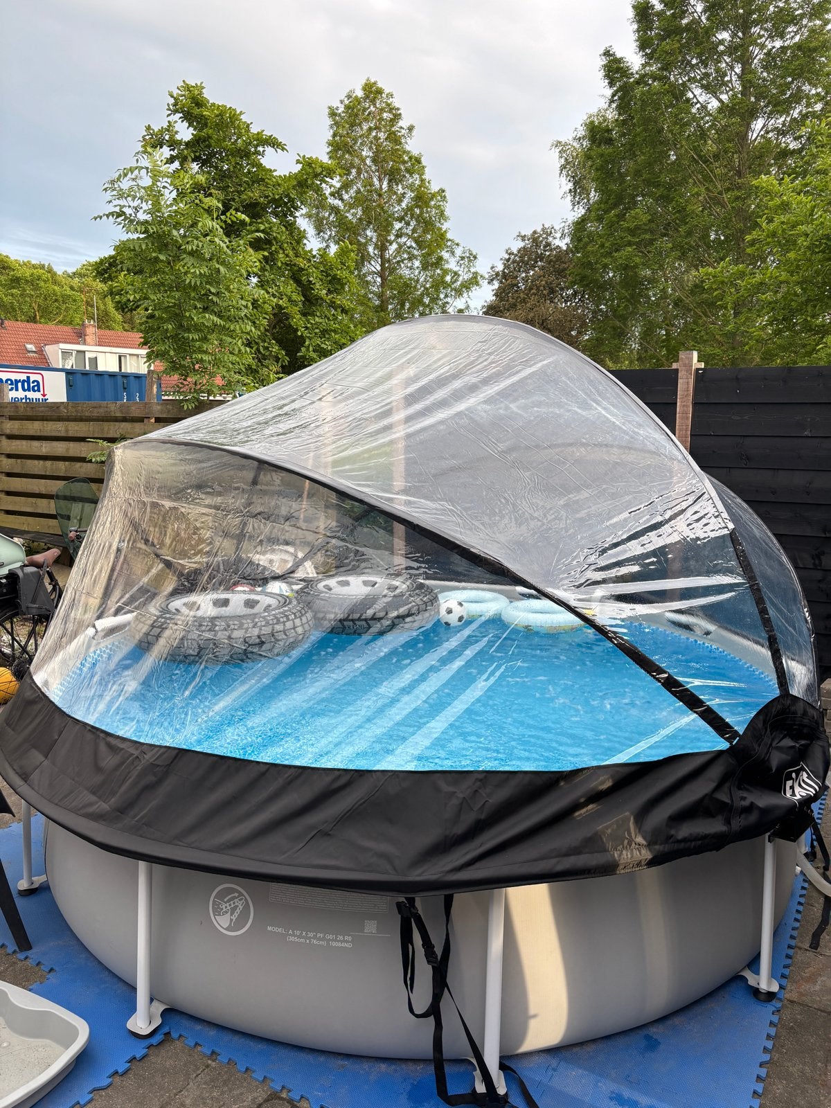 Bestway Zwembadoverkapping 3 meter, Ophalen, 200 tot 300 cm, Overige typen, Rond