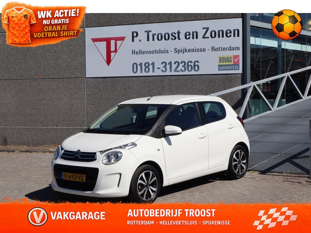 Citroën C1 1.0 VTi Shine Dealeronderhouden! Achteruitrijcam, Auto's, Citroën, Voorwielaandrijving, 12 maanden, Stof, Gebruikt