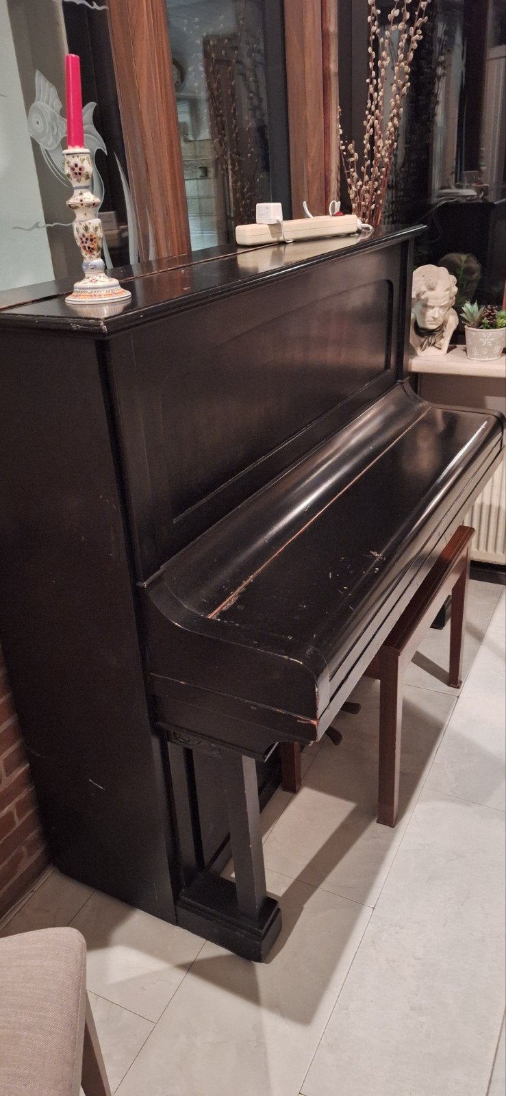 Gratis piano ophalen in Oud Rijswijk, Ophalen, Gebruikt, Zwart