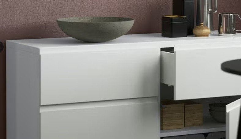 Ikea Ladefront (Wit) + Ladeframe (VÄSTERVIKEN), Huis en Inrichting, Keuken | Keukenelementen, Ophalen, Gebruikt, Wit, 50 tot 100 cm