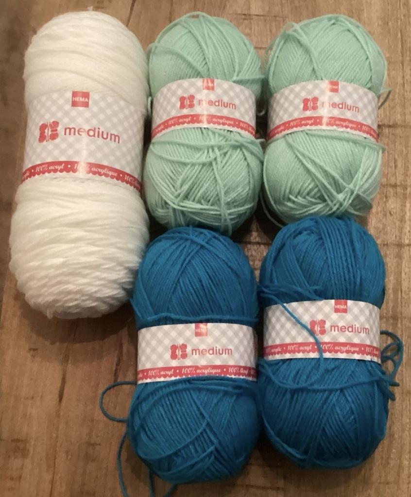 Nieuw! 5 Hema medium garen bollen, Ophalen of Verzenden, Nieuw, Breien of Haken, Wol of Garen