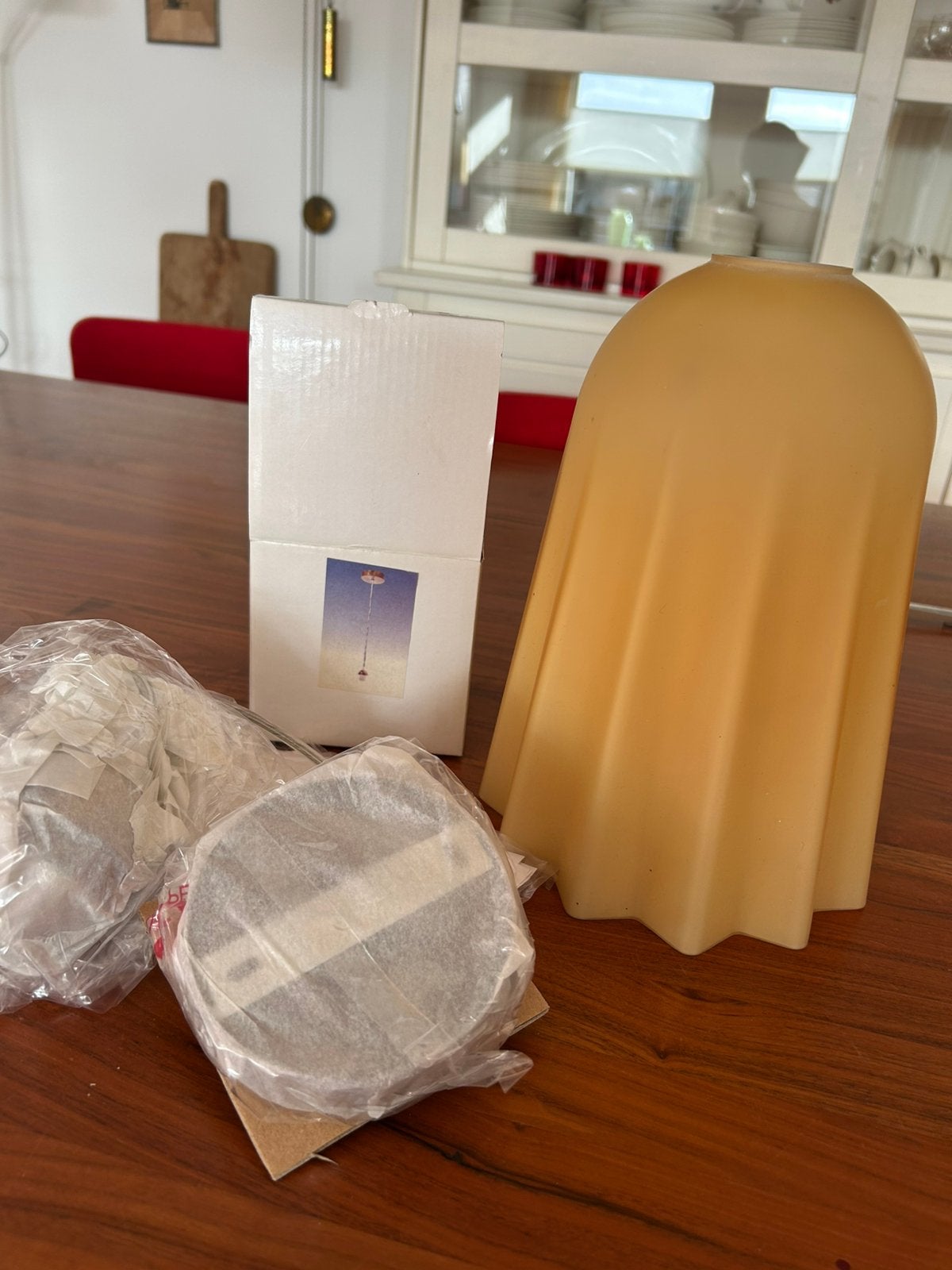 Glazen hangkap met fitting Vetri Murano glas, Ophalen of Verzenden, Zo goed als nieuw, Glas