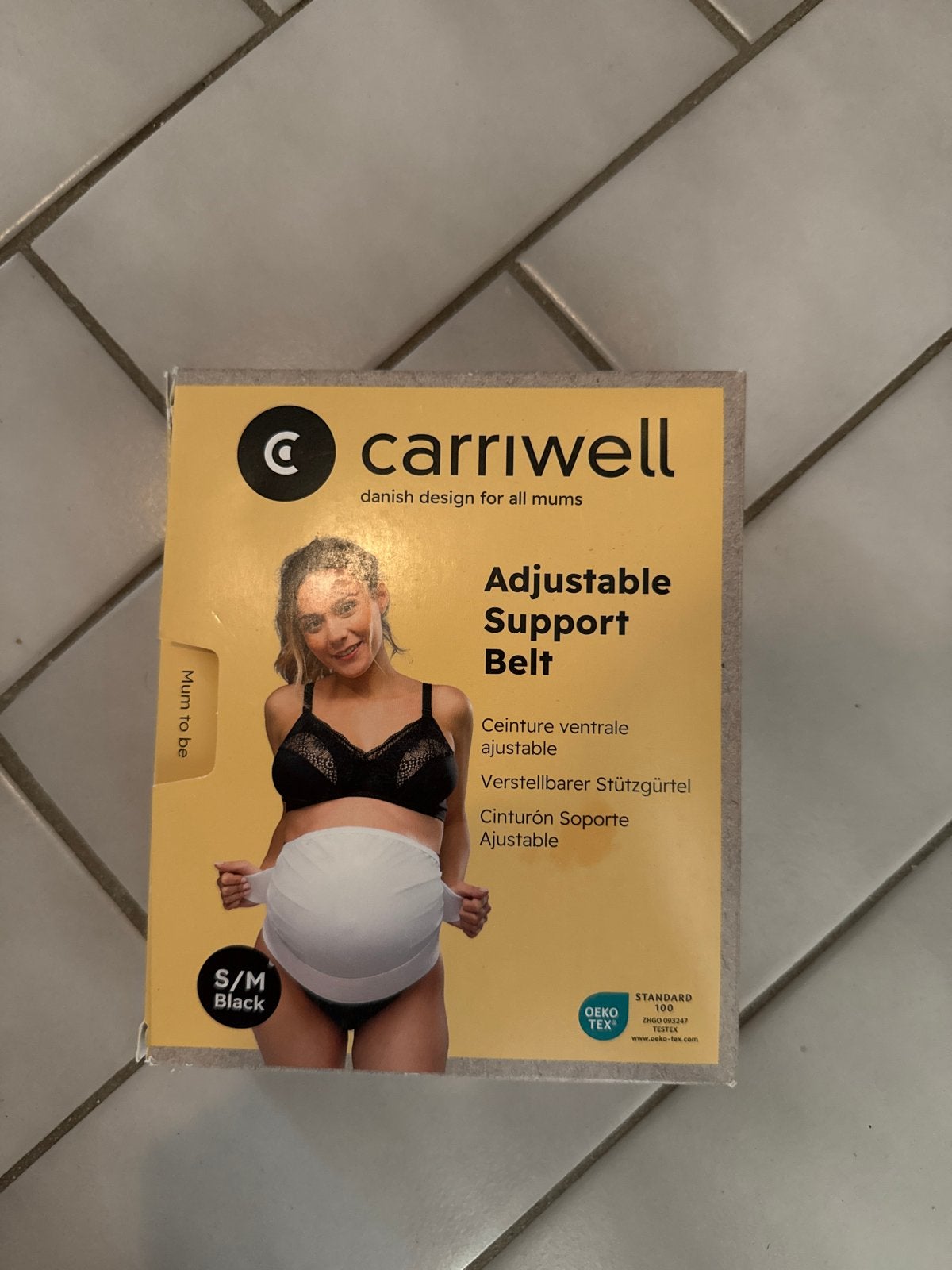 Carriwell Verstelbare Zwangerschapssteunband S/M Zwart, Kleding | Dames, Positiekleding, Ophalen, Overige typen, Zwart, Nieuw