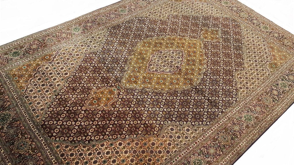 Perzisch tapijt Tabriz 50 Rij 305 x 205 kleed/40% sale/Kelim, Ophalen, Blauw, Www.simatapijten.nl, 150 tot 200 cm